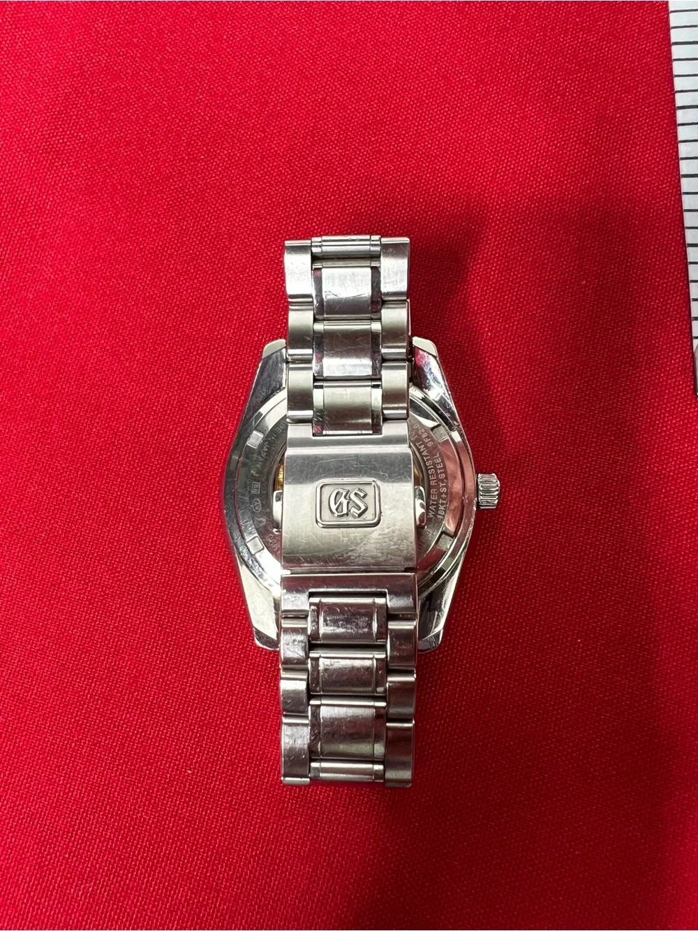 Grand Seiko Two Tone Stainless Steel Watch Silver Dial SBGV238 Caliber 9F82